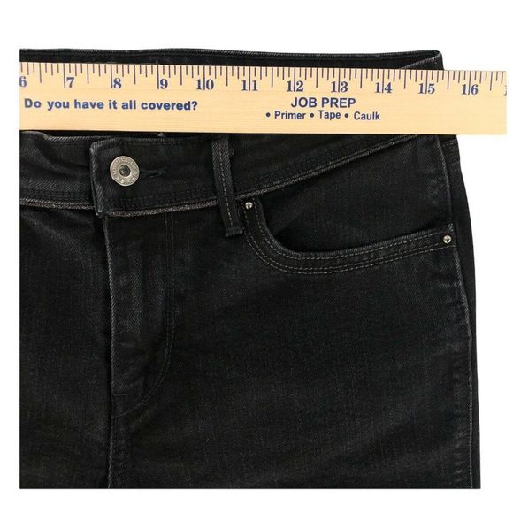 Levis Womens Jeans Black 30 Straight Demi Curve Denim Stretch Classic Rise Adult - Picture 9 of 12